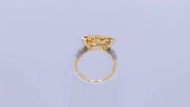 Золотое кольцо с бриллиантами 585° смотреть онлайн