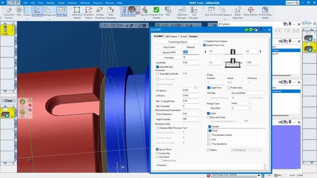 How to make program 4axis part using Slice Cylinder, Gibbscam 2023. смотреть онлайн