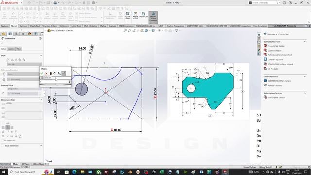 Learning Solidworks #8 : CSWA Part Design using Equations | Sketch Driven Equations | DP DESIGN смотреть онлайн