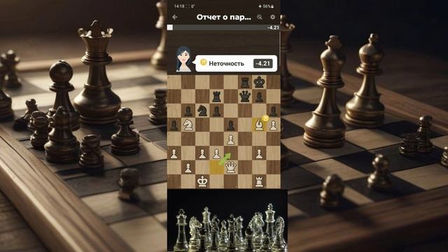 Разбор от Chesscom или Упорная борьба и интересный финал