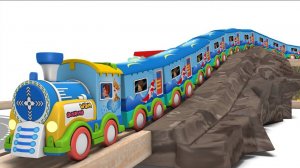 Мультики про поезда. Давайте построим мультяшный город! 🚂💥 Мультики для детей смотреть онлайн