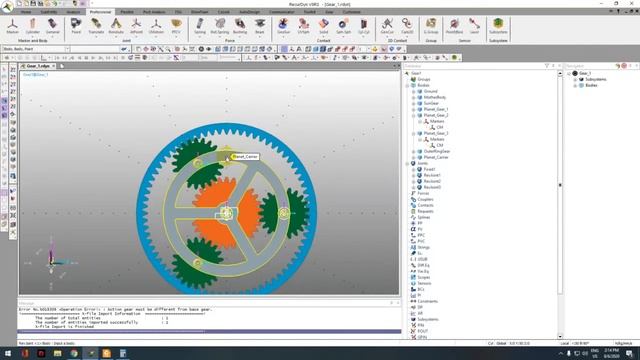[Dynamic Simulation with Recurdyn]Bài 14 - Mô phỏng bộ truyền bánh răng смотреть онлайн