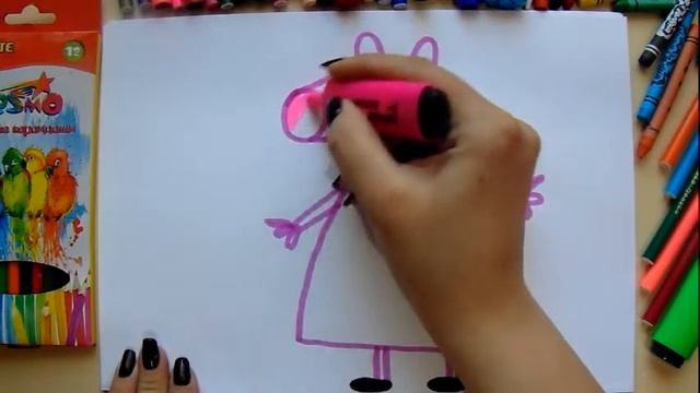 свинка пепа Рисуем маму свинку смотреть онлайн