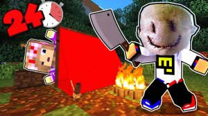 Майнкрафт но 24 ЧАСА В ПРОКЛЯТОМ ЛЕСУ Челлендж Девушка НУБ И ПРО ВИДЕО ТРОЛЛИНГ MINECRAFT Евгенбро