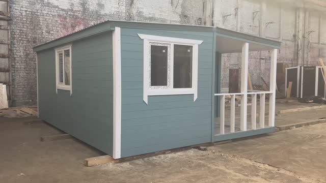 Модульный дом 6х4.6м. Мини дом. Дачный дом. смотреть онлайн