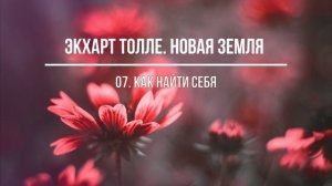 НОВАЯ ЗЕМЛЯ. Экхарт Толле. Часть 7. Аудиокнига