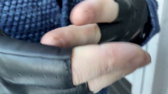 Перчатки из натуральной кожи, модель Верди лайт