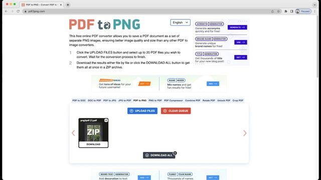 How to Convert any PDF into Image - Free Online Tool смотреть онлайн
