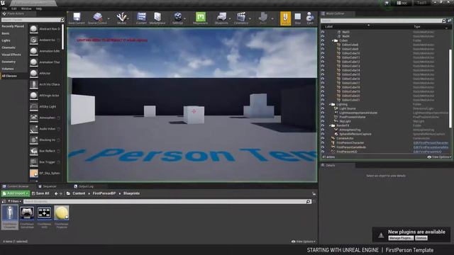 Starting with UNREAL ENGINE First Person Template смотреть онлайн