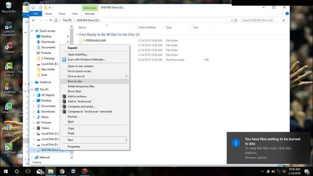 Cara Melakukan Burning File Tanpa Aplikasi Tambahan ke CD/DVD pada Windows 10 смотреть онлайн