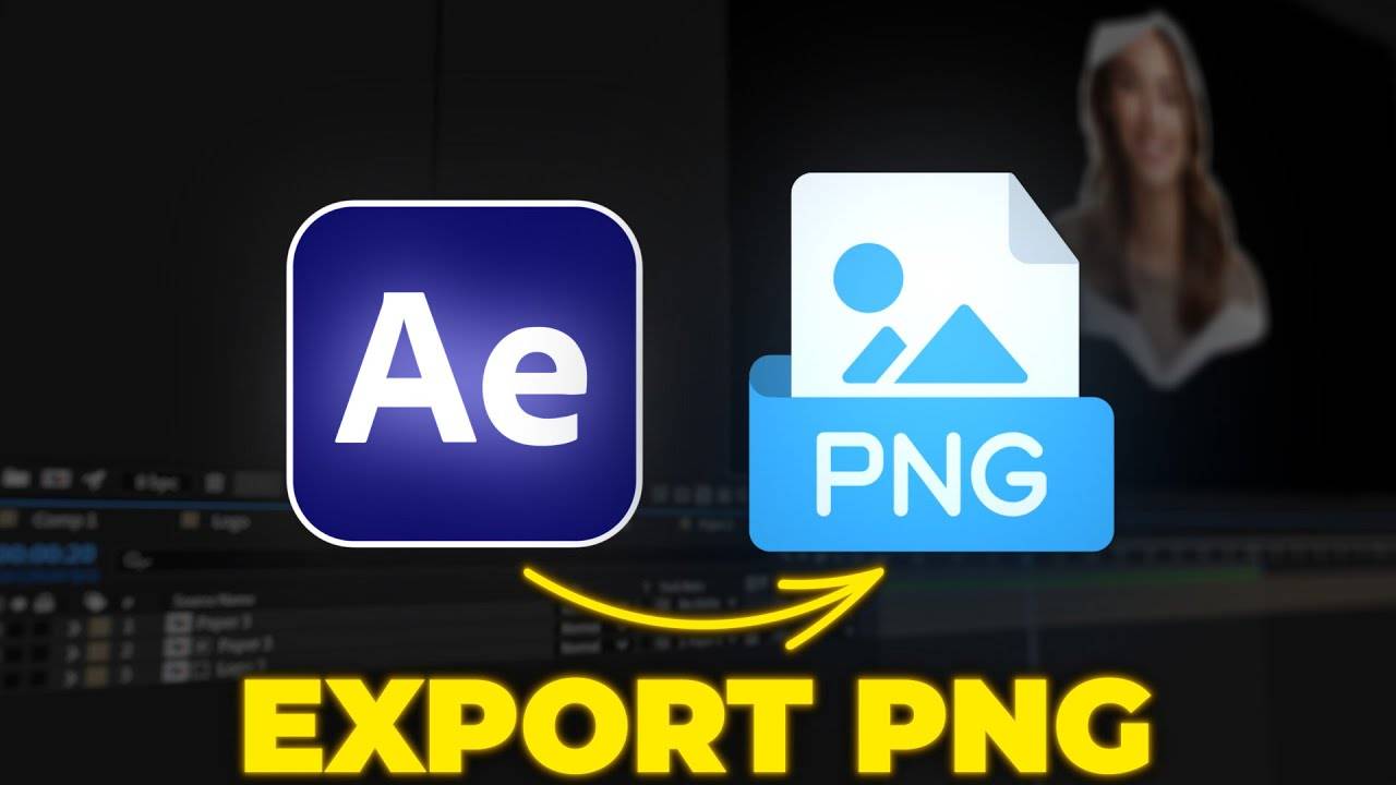 Как экспортировать PNG в After Effects смотреть онлайн