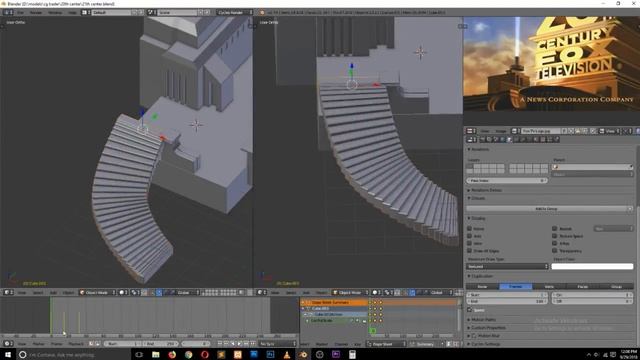 BLENDER 3D LIVE stream creating the 20th century fox title animation смотреть онлайн