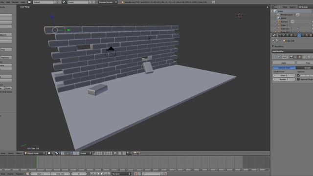 Blender - My First Model : An Old Brick Wall смотреть онлайн