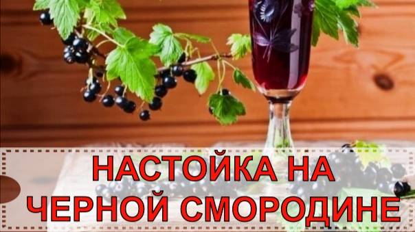 НАСТОЙКА НА ЧЕРНОЙ СМОРОДИНЕ смотреть онлайн