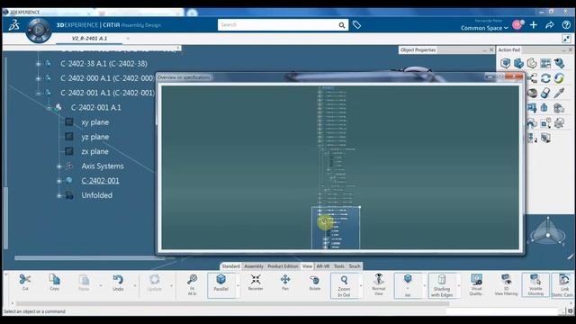 CATIA 3DEXPERIENCE commands - c:Tree Overview смотреть онлайн