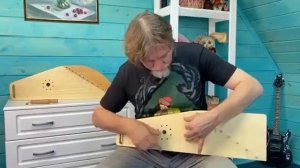 Гусли прямые, 9 струн - цвет ель.