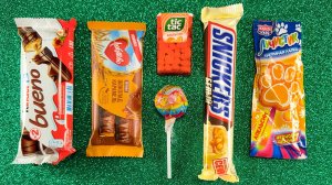 Распаковка ГИГАНТСКОЙ радужной леденцовой конфеты с нарезкой вкусных конфет