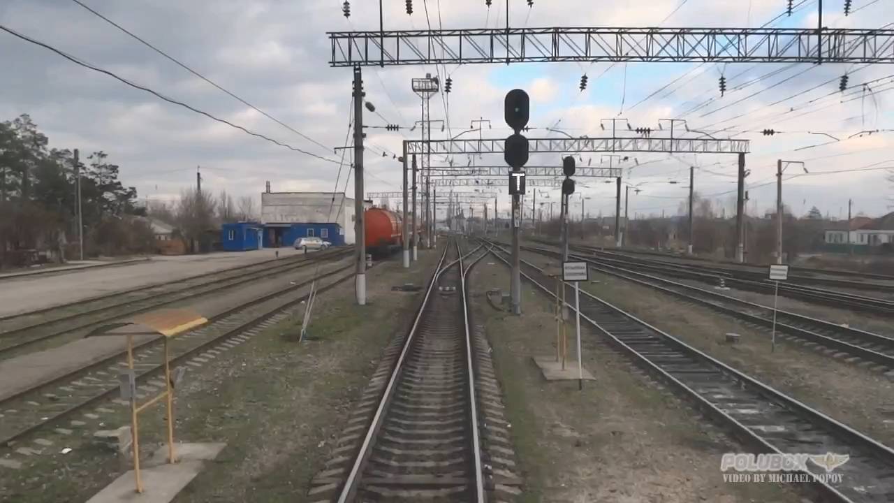 На поезде от станции Тоннельная до станции Крымская за 8 мин. 17 сек. смотреть онлайн