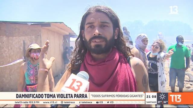 Cerro Navia: Incendio en campamento arrasa con 69 viviendas y deja cerca de 300 damnificados смотреть онлайн