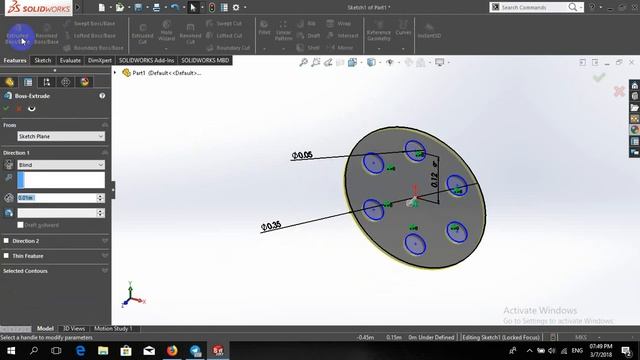 Fluid Flow Fluent Turbulent: Boolean 1 - SolidWorks смотреть онлайн