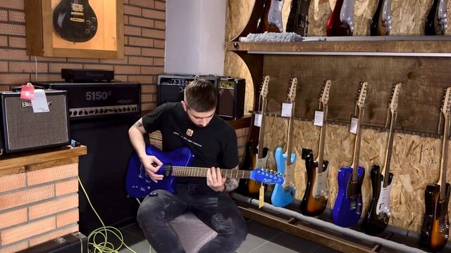 Обзор электрогитары Cort MBM-2 Sustainiac Meta Series Meta Blue | SKIFMUSIC.RU