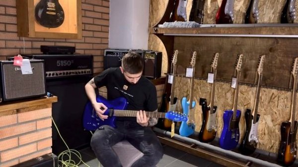 Обзор электрогитары Cort MBM-2 Sustainiac Meta Series Meta Blue | SKIFMUSIC.RU