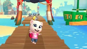 Моя говорящая Анджела в мире пиратов Talking Tom Time Rush | Мультфильм Бегалки для малышей