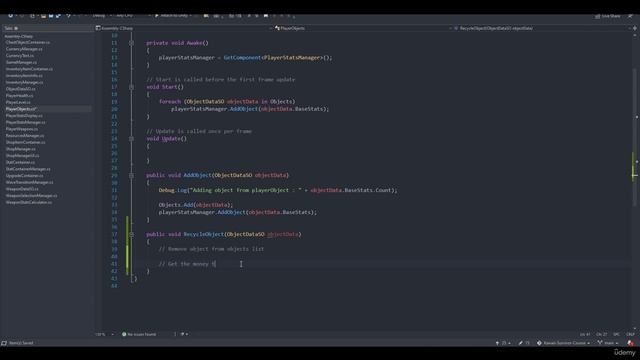 1 -Recycling Objects
