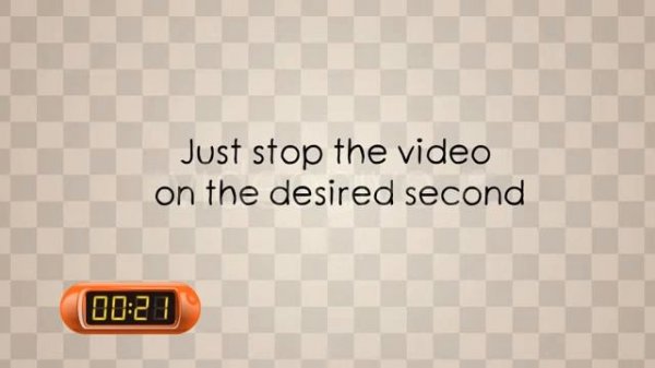 Stock Animation "2 min Timer with Alpha Channel"