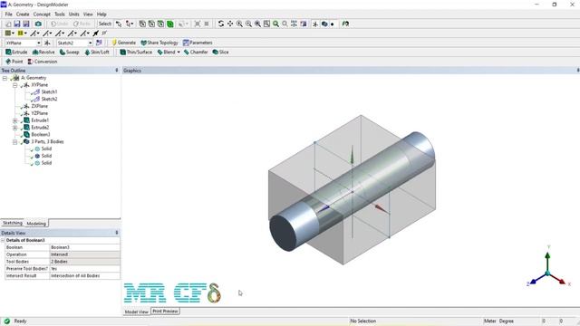 ANSYS Design Modeler Full Free Course, Session 4.14: Boolean смотреть онлайн