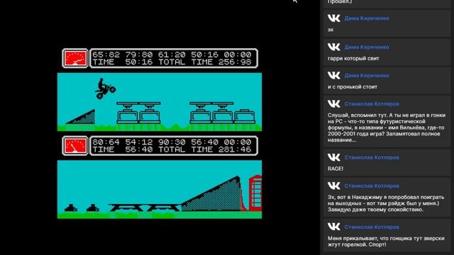 Kikstart 2 (Mastertronic) [ZX Spectrum] + Excitebike (NES) - запись стрима смотреть онлайн