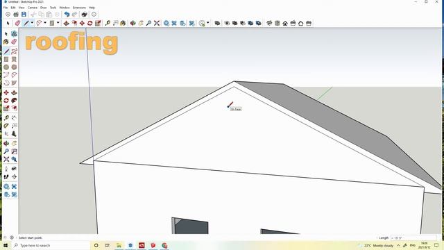Modeling a house in SketchUp 2021 смотреть онлайн