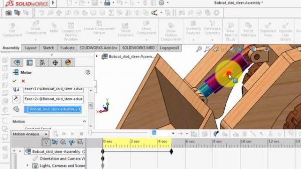 Solidworks Motion Study Tutorials |  Linear Motor (Actuator)