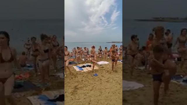 Муниципальный пляж Джубга.Зарядка 24.08.2019 смотреть онлайн