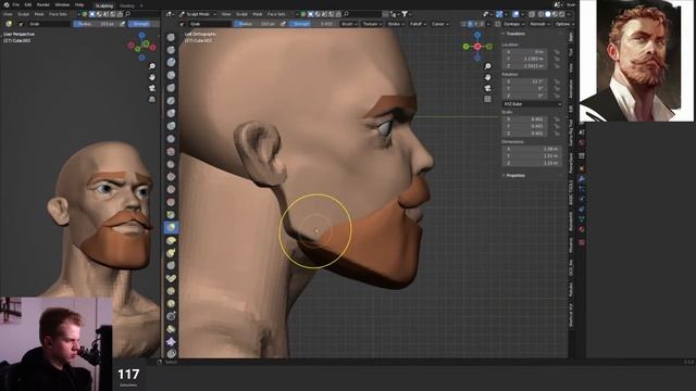 Live: Sculpting Faces in Blender! - Day 4 смотреть онлайн