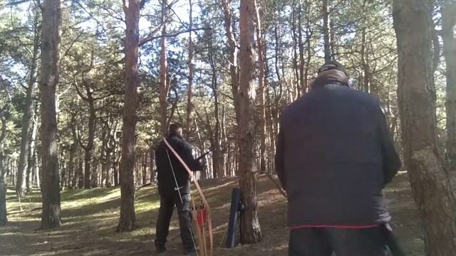 Утренние стрельбы в сосновом лесу 🌳😎🌲🌿