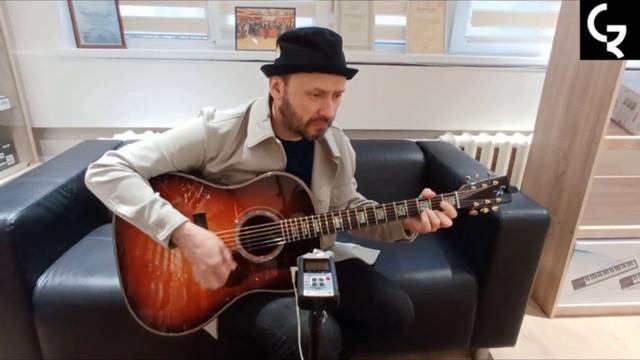 сравнение: Gibson J-45 Standard и химкинский люксовый дредноут CZ Guitars смотреть онлайн