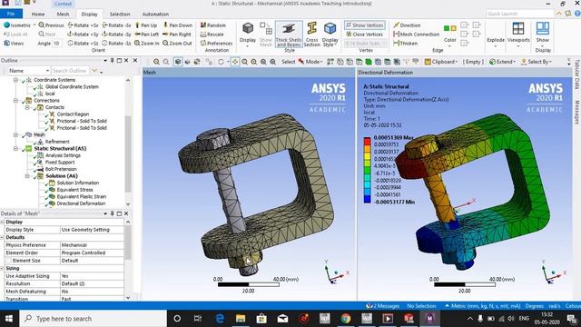 Bolt Pretension In Ansys (ansys For Begineers)