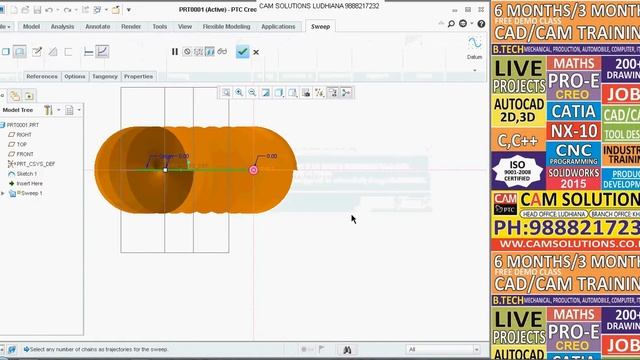 Creo 3.0 trajpar | Trajpar in CREO| Creo tutorial in Hindi | How to ADD relations in creo смотреть онлайн