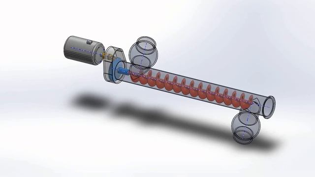 Screw Conveyor SolidWorks 2015 смотреть онлайн