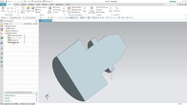 Siemens Nx Dersleri - Revolve Kesme Komutu - Birebir Eğitim смотреть онлайн