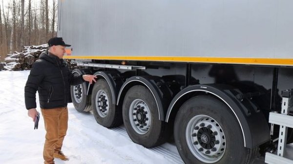 JM Kipper MEGA 4 | Объем 55 м3 | Четырехосный самосвальный алюминиевый полуприцеп Пневматика Wabco