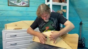 Гусли с волной, 12 струн - цвет ель.