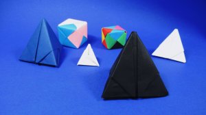 оригами пирамида как сделать пирамиду из бумаги схема  How to make Paper Pyramid