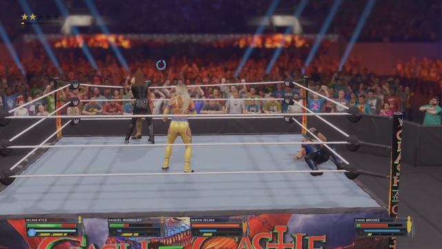 WWE 2K23 Selina Kyle VS Jolie, Raquel, Zelina, Dana Battle Royal Match WWE Women's 24/7 Tittle