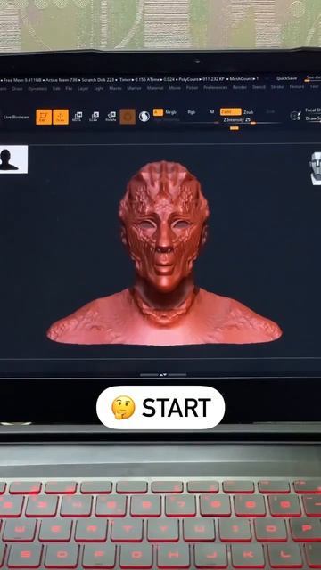 My design process in ZBRUSH from start to finish смотреть онлайн