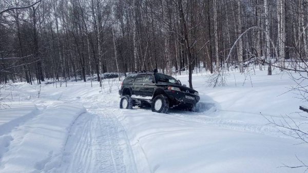 Снежный оффроад-маршрут в окрестностях "СНТ Генетик" (Новосибирская обл., Академгородок 01.03.2025)