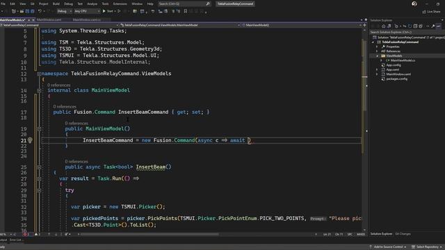 Tekla Fusion Relay Command WPF app смотреть онлайн