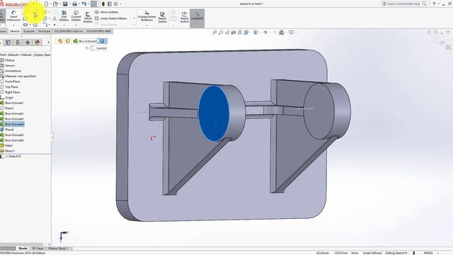 SolidWorks 2016 Bracket(Pulley Assembly) смотреть онлайн
