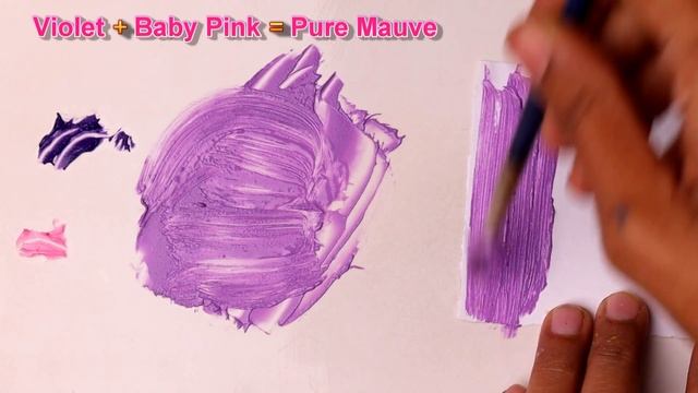 Pure Mauve Color - How To Make Pure Mauve Color - Color Mixing смотреть онлайн